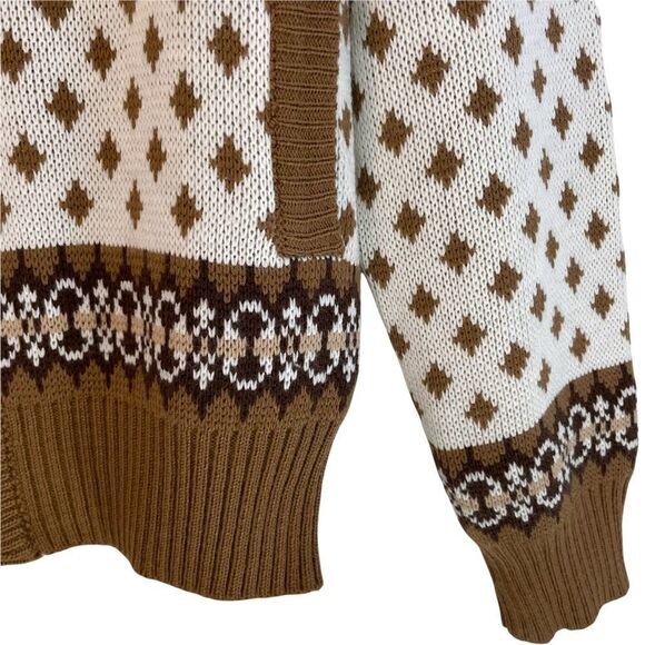 Vintage Nordic Wear Fair Isle Full Zip Sweater - Picture 4 of 7